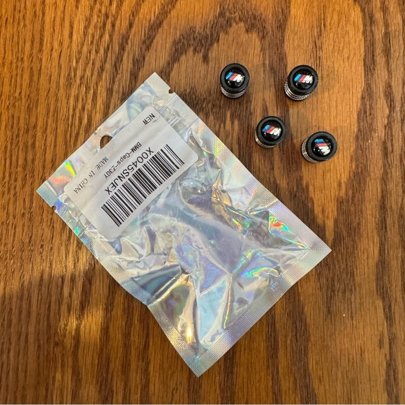 BMW M, 4PCS Tire Caps, Aluminum Alloy Valve Stem Cap, Decorative Accessory - Picture 2 of 2